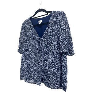 J Crew Factory Floral Top/ Blouse size medium